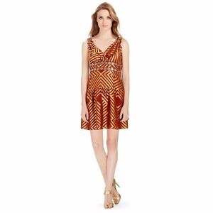 Diane Von Furstenberg Eugenia Silk Blend Fit & Flare Dress Sz 10 Old Money, Lux
